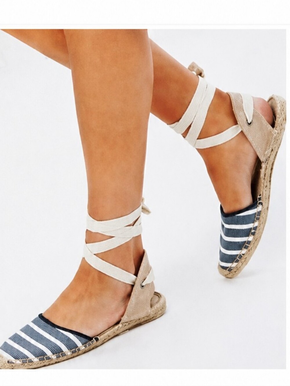 Soludos Lace up Espadrilles Sz 8